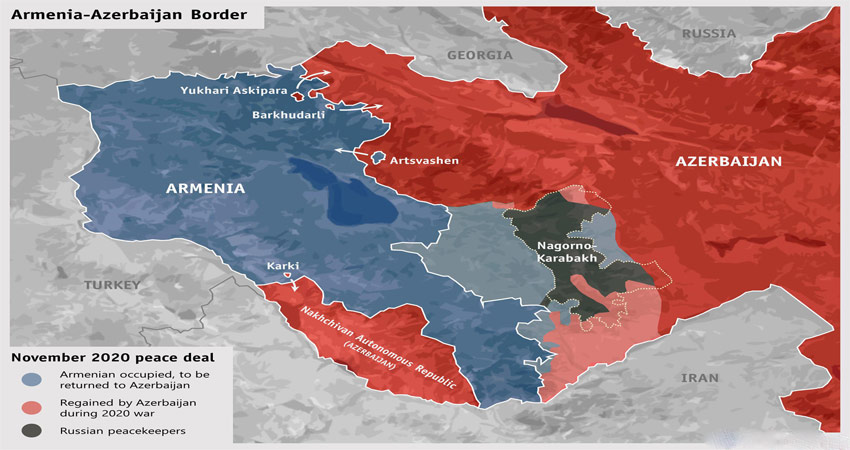 مرز ایران و ارمنستان | وضعیت همراه با عکس نقشه