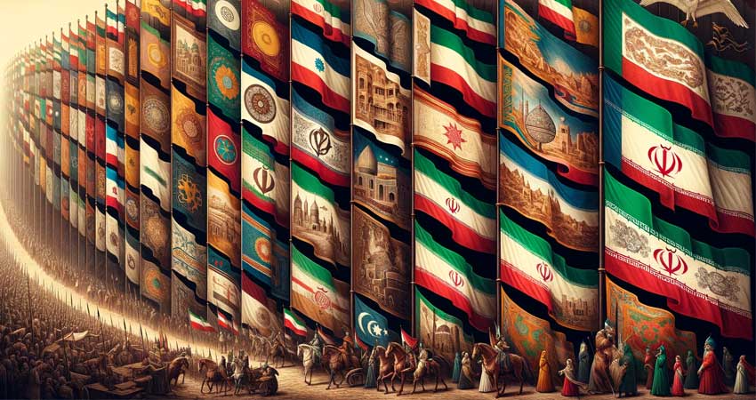 پرچم ایران در طول تاریخ 