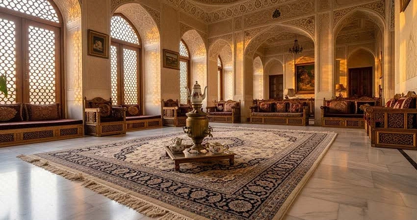 خرید فرش دستباف اصفهان از برند معتبر کلاهدوزان؛ زیبایی ماندگار در خانه ایرانی